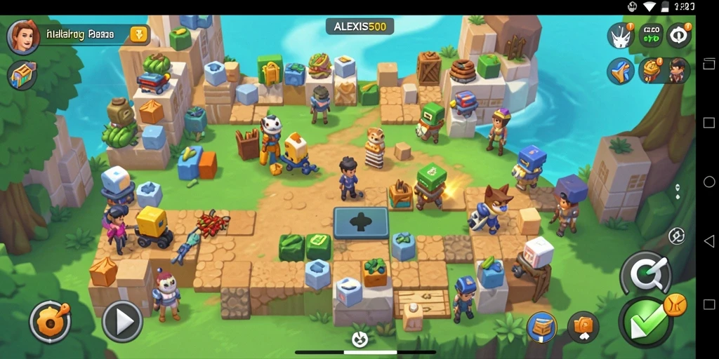 Tampilan gameplay ALEXIS500 yang menantang dalam genre Puzzle.