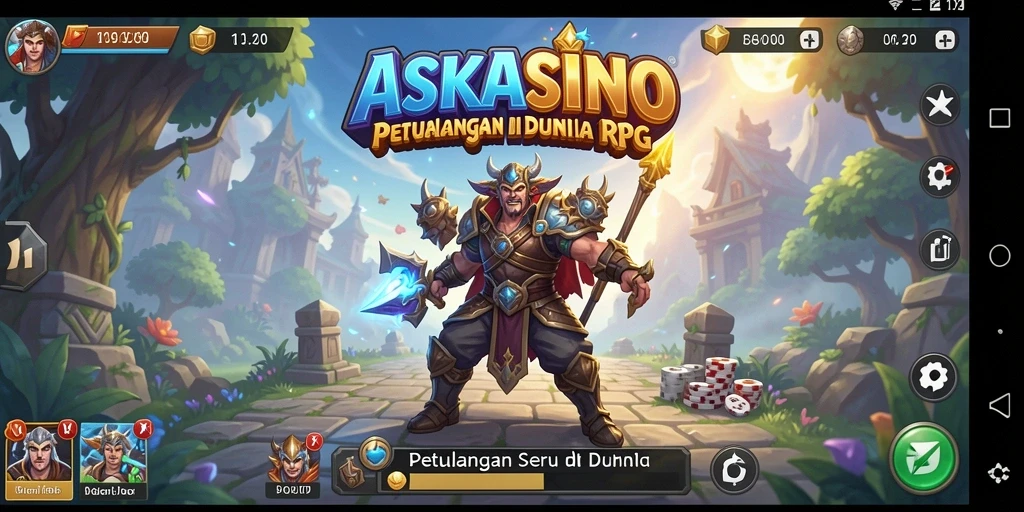 Gameplay RPG ASKASINO yang menantang dan seru.