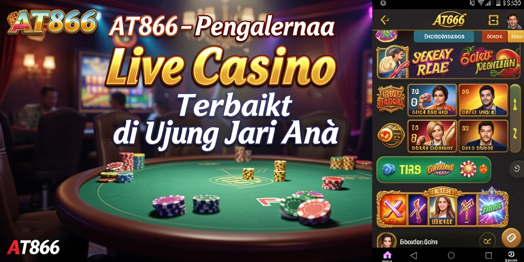 Tampilan gameplay Live Casino yang seru dan menyenangkan di AT866.