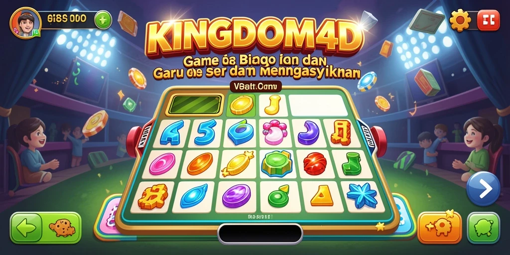 Tampilan gameplay seru dari KINGDOM4D dengan tema Bingo.