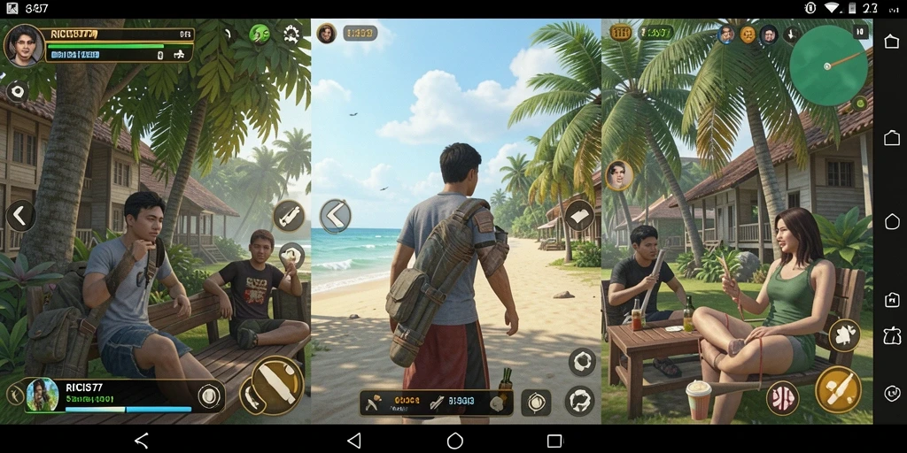 Tampilan gameplay RICIS77 yang penuh warna dan menarik.