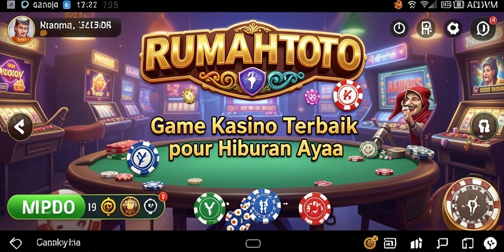 Gameplay menarik RUMAHTOTO dengan grafis memukau dan fitur permainan kasino.