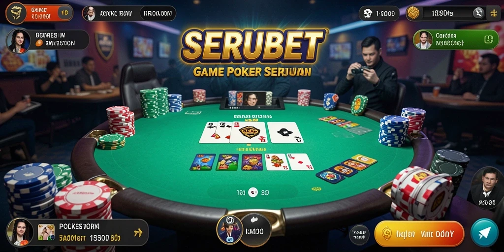 Tampilan menarik dalam gameplay SERUBET poker yang seru.