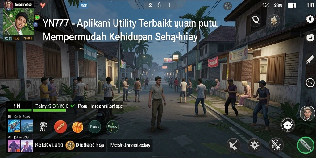 Tampilan utama YN777 dengan fitur-fitur Utilitas yang lengkap dan modern.